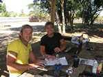 Cloncurry c’van park. Overseas visitors enjoying the stay