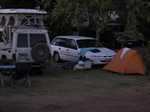 My tent, Bill’s swag and Commodore the night before it was stolen
