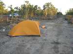 Normanton to Karumba. Bill drove while I walked:-)