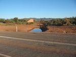 Old rail bridge. First roadside water