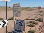 The names on the signs are well sites