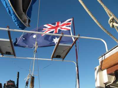 Polly's flag flies
